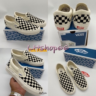 ⚪️Vans Slip -On Vans Checkerboard ⚪️สินค้าพร้อมกล่อง จ่ายปลายทางได้