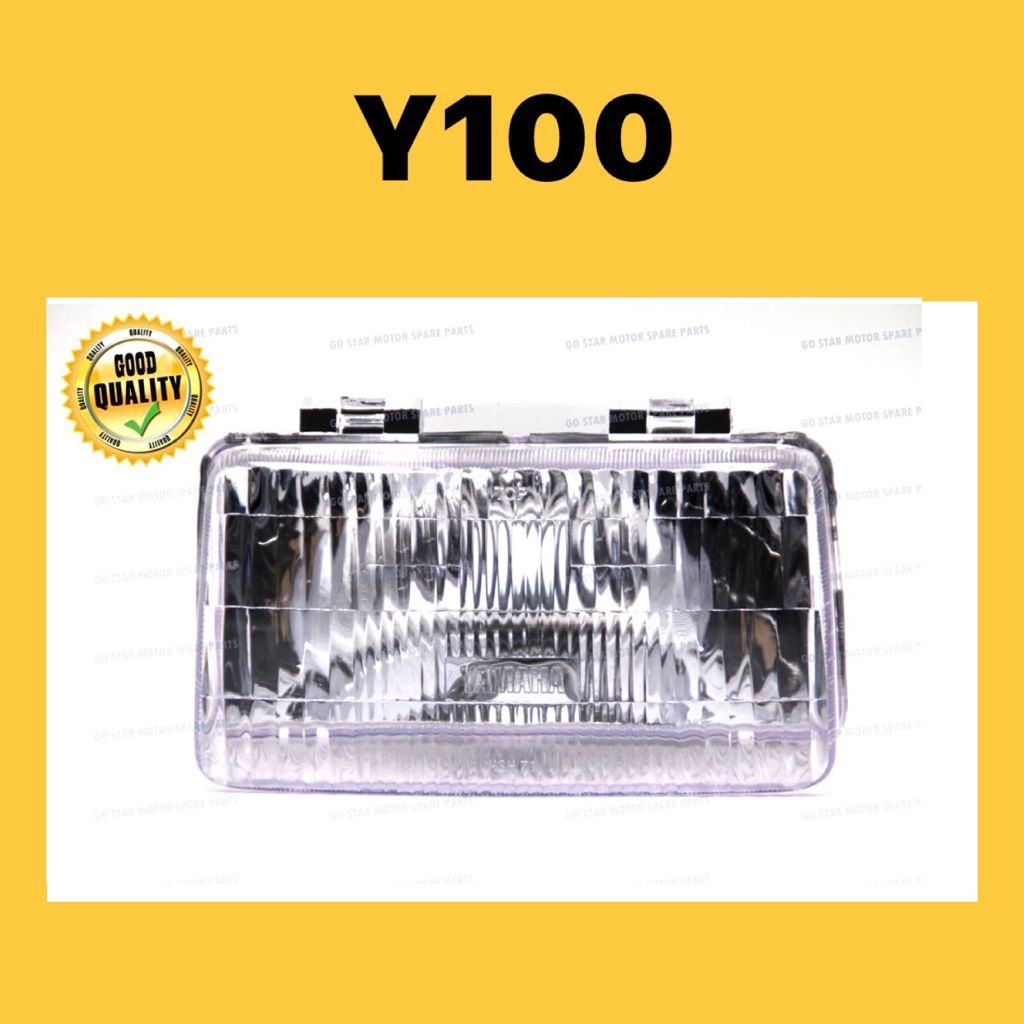 Yamaha Y100 Sport 100 Sport100 Yamaha100 หัวหน้าโคมไฟหน่วย Lampu Bear Depan ไฟหน้าไฟหน้า Y100 Sport