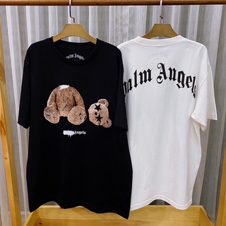 CZH แบบมาใหม่ เสื้อยืด Palm Angels ลายหมี ตารูปดาว oversize SMLลายสกรีน #จะไม่ใส่เสื้อผ้าซ้ำ