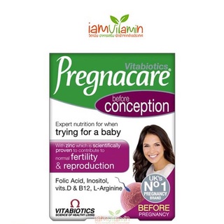 Vitabiotics Pregnacare Before Conception 30 Tablets วิตามิน ช่วยเพิ่มโอกาสในการตั้งครรภ์