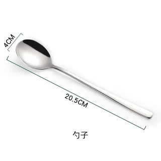 ช้อน ส้อม สแตนเลส 1คู่ ยาว 20ซม รุ่นหนา 2.5mm