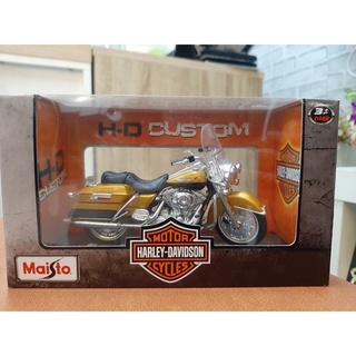 รถมอเตอร์ไซค์ 1:18 1999 FLHR Road King  (Harley-Davidson] [Maisto]