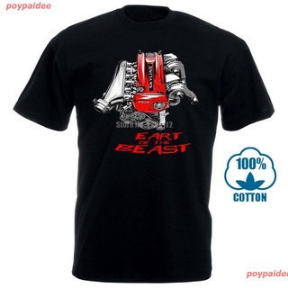 poypaidee New [Size 2T-6Xl]เสื้อยืดแขนสั้นพิมพ์ลายรถยนต์ Skyline Gtr Rb26 R32 R33 R34 Heart Of Beast Of Beast สําหรับผู้