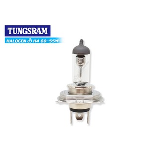 TUNGSRAM หลอดไฟหน้า HUNGARY HALOGEN H4 12V 60/55W MADE IN HUNGARY (1หลอด)