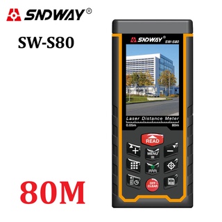 Sndway เครื่องวัดระยะทางเลเซอร์ 80 ม. 120 ม. SW-S80 SW-S120 W-TFT กล้อง Lcd