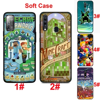 Realme X X2 XT X3 X50 X7 Pro V15 5G Narzo 20 Pro 30A Soft Cover Minecraft World game Phone Case