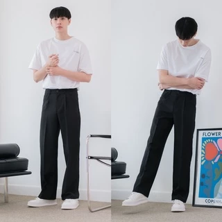 ZAMIO SIGNATURE PANTS มี4สี กางเกงสแลคเอวสูงทรงกระบอกตรง