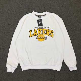 Nike X LAKERS เสื้อกันหนาว พรีเมี่ยม สีขาว