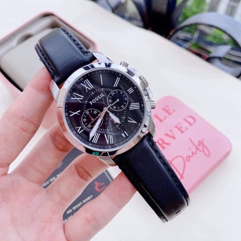 👑ผ่อน0%~แท้100%👑 FS4812 นาฬิกาข้อมือ FOSSIL GRANT CHRONOGRAPH BLACK สีดำ