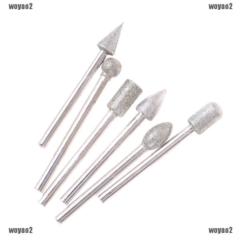 20Pcs 3mm Shank Diamond Grinding Burr Drill Bits Sets For Jewelry ...
