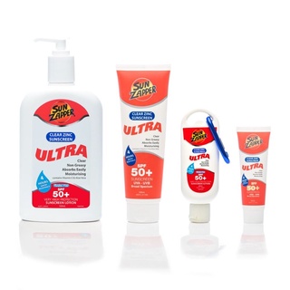 ซันแซปเปอร์ Sun Zapper clear zinc oxide sunscreen ultra SPF50+ โลชั่นกันแดด เอสพีเอฟ50+