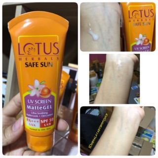 กันแดด Lotus เนื้อเจล SPF 50 กันแดดตัวที่ดีที่สุดของอินเดีย ติดอันดับtop10 อินเดีย