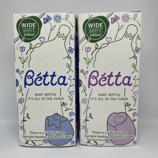 ขวดนม Dr.Betta คอกว้าง (Wide Neck) 240 ml. รุ่น Flower