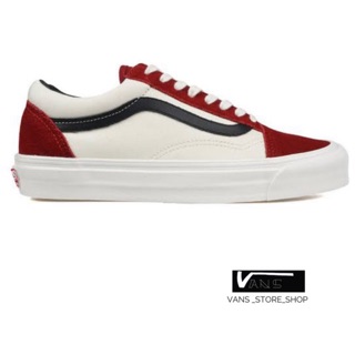 VANS OLD SKOOL OG LX RED DAHLIA SNEAKERS สินค้ามีประกันแท้