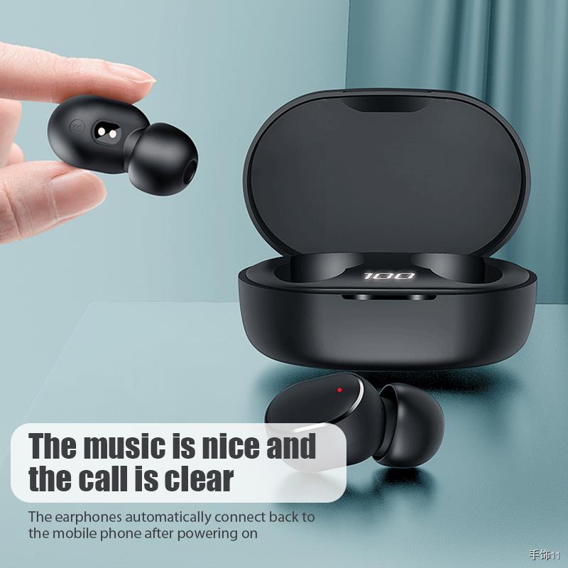 ◘▤┇Wireless Earphones Bluetooth-compatibleV5.0 Wireless Earbuds In Ear Sports Headset E6S TWS Handsfree Earphones For Mo