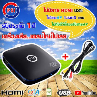 PSI S3 Wi-Fi พร้อม AV HD Mini jack (ไม่มีสายHDMI นะคะ) New Firmware