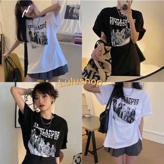 Lulu เสื้อ Regulators -Oversize- สไตล์เกาหลีวินเทจ เสื้อยืดนิ่ม แขนสั้นแฟชั่น เนื้อผ้าดี 799