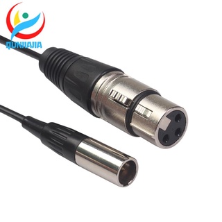 Mini Xlr 3Pin To Xlr 3Pin สายเคเบิ้ลเสียงสําหรับกล้องไมโครโฟน