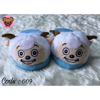 รองเท้า Slippers หัวตุ๊กตา(No.009)#มีบริการเก็บเงินปลายทาง