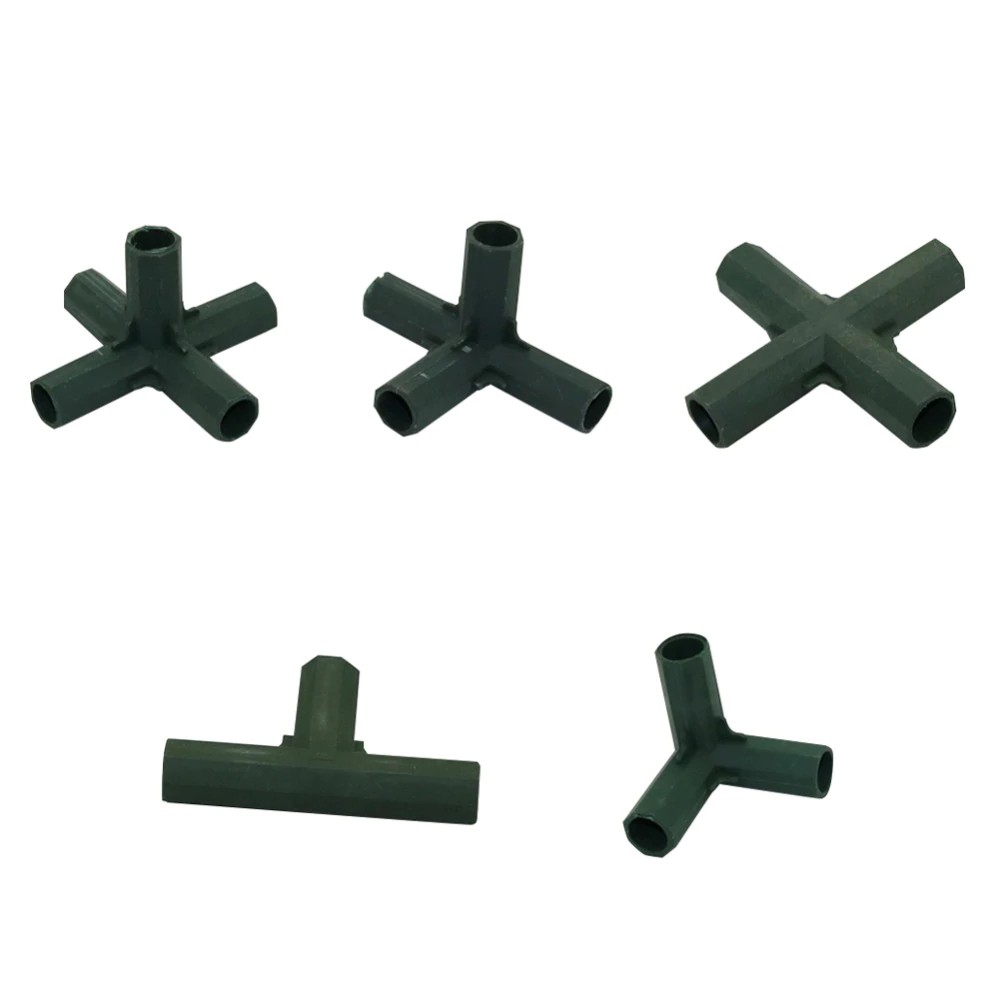 ขั้วต่อก้านรองรับพืช 16 มม. 3 ทาง, 4 ทิศทาง, 5 ทิศทาง,T,Cross-Bracket joint