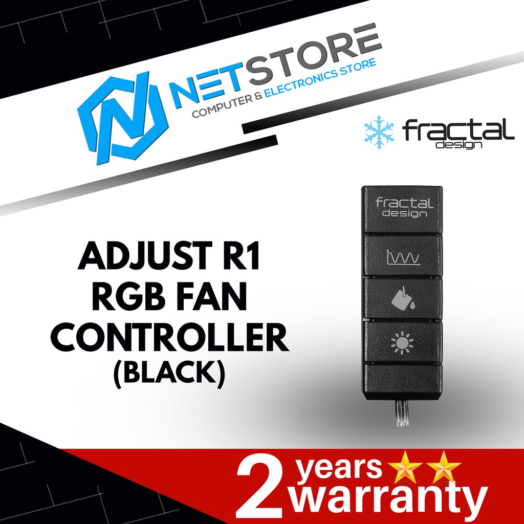 FRACTAL DESIGN ADJUST R1 RGB FAN CONTROLLER (สีดํา) - FD-ACC-ADJ-R1-BK