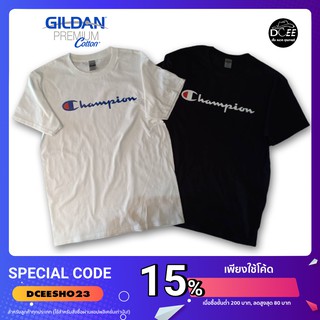 Dcee Shop เสื้อยืด เสื้อลาย Champion งานป้าย GILDAN / Premuim cotton100% ผ้าคุณภาพดี ใส่สบาย ไม่ย้วย