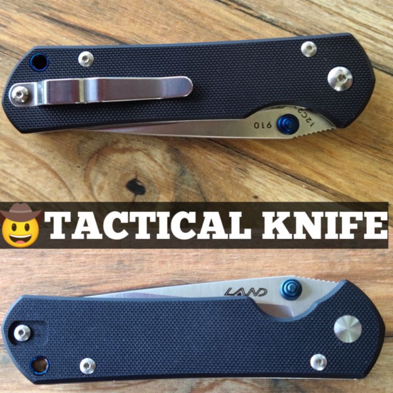 910 LAND TACTICAL KNIFE มีดพับเดินป่า มีดพับยุทธวิธี