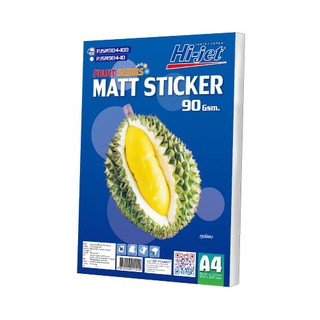 Hi-jet สติกเกอร์ผิวด้าน Inkjet Fruit Series Matt Sticker Paper 90 แกรม A4 100 แผ่น