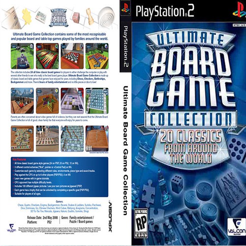 แผ่นเกมส์ PS2 (ส่งไว) Ultimate Board Game Collection ps2