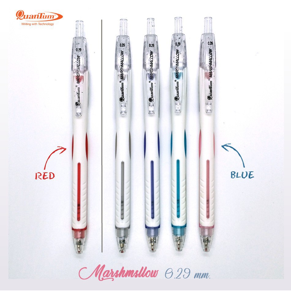 (4 ด้าม) ปากกาลูกลื่น Quantum Marshmellow 0.29 มม.