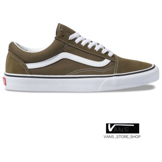 VANS OLD SKOOL BEECH TRUE WHITE SNEAKERS สินค้ามีประกันแท้