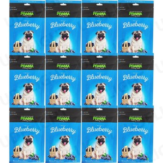 ขนมสุนัข Prama Stick รสบลูเบอร์รี่ 70กรัม (12 ห่อ) PRAMA Dog Treat Juicy Blueberry Dog Snack 70g (12 bags)