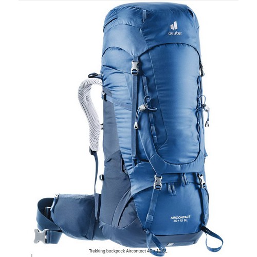 เป้ deuter รุ่น Aircontact 40+10SL โลโก้ใหม่ ปี 2021 สีน้ำเงิน Steel Midnight , สีส้ม Redwood