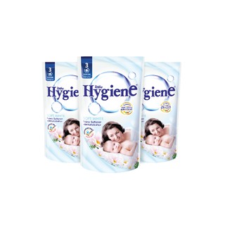 Hygiene ไฮยีน-ปรับผ้านุ่ม ขาว 600 ซอง  สีขาว (แพ๊ค 3)