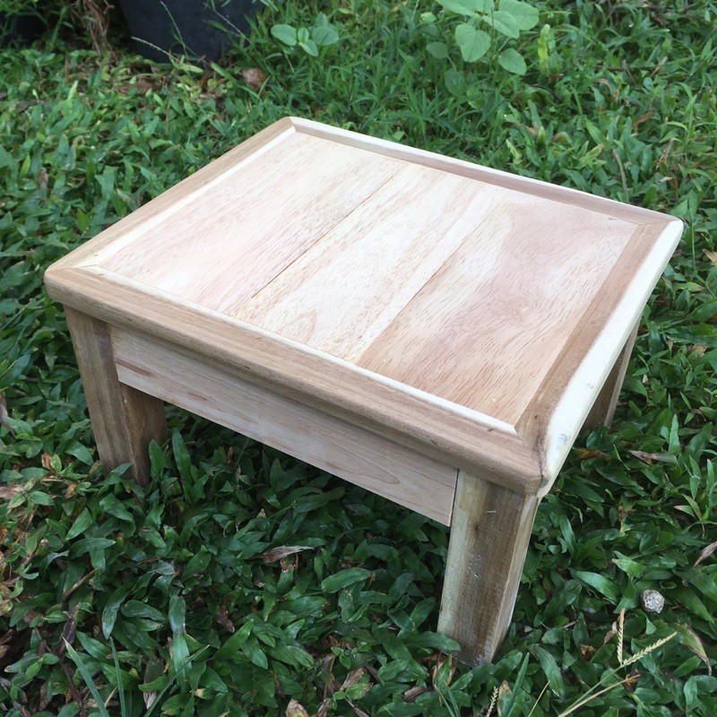 เก้าอี้ไม้เตี้ย อ่านรายละเอียดก่อนนะคะ  เก้าอี้ไม้ตัวเล็ก ม้านั่งไม้ เก้าอี้นั่งซักผ้า uG0o