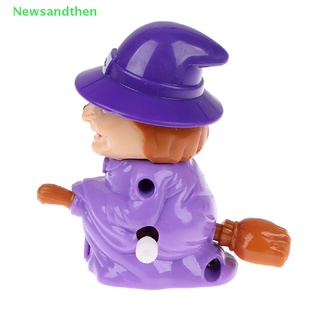 Newsandthen พร็อพของเล่น รูปแม่มด สีม่วง สําหรับปาร์ตี้ฮาโลวีน