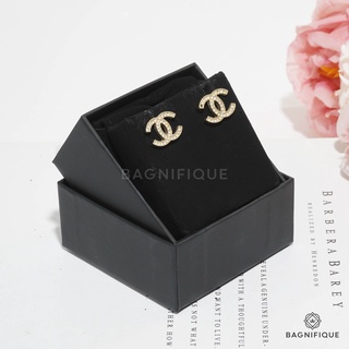 CHANEL EARRINGS CC LOGO CLASSIC GHW