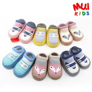 muikid รองเท้าเด็กหัดเดิน สำหรับเด็กเล็ก มีหลายสี มีกันลื่นในตัว