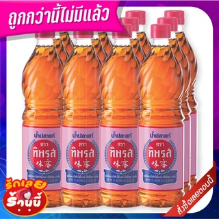 ทิพรส น้ำปลาแท้ ขวดเพ็ท ฉลากสีชมพู 700 มล. x 12 ขวด Tiparos Fish Sauce Pink 700 ml x 12 bottles