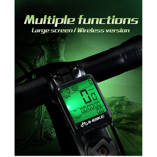 ไมล์จักรยานไร้สาย INBIKE จอ 2.1"(green black-light)