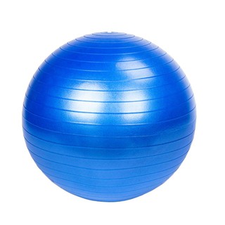 บอลโยคะ สีน้ำเงิน ขนาด 75 ซม. แถมที่สูบ - ฟิตบอล บอลออกกำลังกาย yoga ball