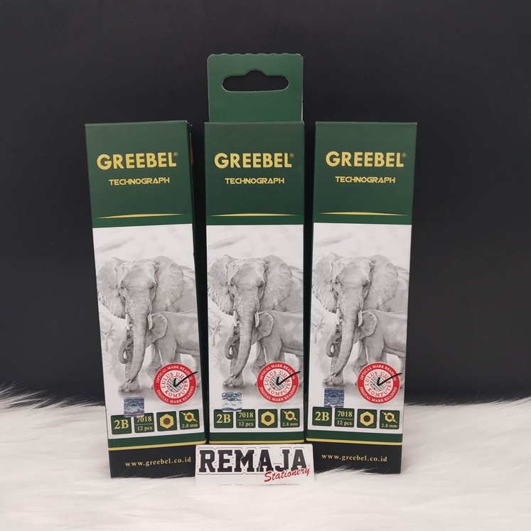 ดินสอ Greebel 2B 7018 แพ็คละ (12 ชิ้น)