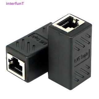 [InterfunT] อะแดปเตอร์เชื่อมต่อเครือข่ายอีเธอร์เน็ต LAN RJ45 Female To Female CAT6 [ใหม่]