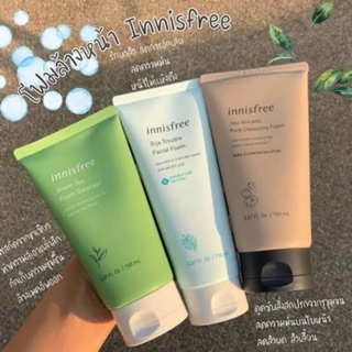 ‼️ใหม่ล่าสุด‼️แท้💯%โฟมล้างหน้า innisfree jeju /bija/green tea