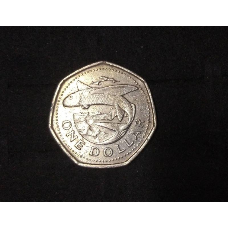เหรียญ​ต่างประเทศ​(417)Barbados 1989