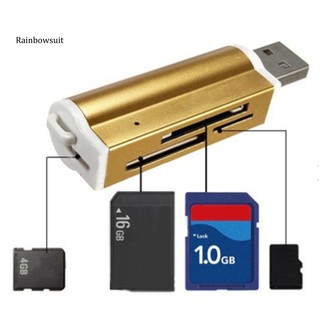 【RB】เครื่องอ่านการ์ดหน่วยความจํา Usb 2.0 Micro SD TF MMC SDHC MS ความเร็วสูง อเนกประสงค์