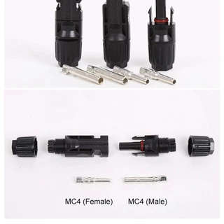 มีรับประกัน ขั้วต่อสายไฟแผงโซล่าร์เซลล์ MC4 CONNECTOR มีแกนล๊อคในตัว