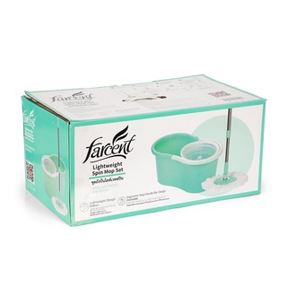 ชุดถังปั่นไลท์เวทสปิน ฟาร์เซ็นท์ WW6101 ไม้ถูพื้น ไม้รีดน้ำ Farcent Lightweight Spinning Bucket Set WW6101