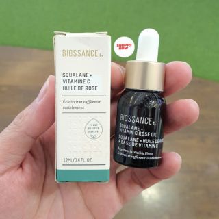 BIOSSANCE Squalane + Vitamin C Rose Oil สกินแคร์ที่ทุกคนตามหา!! หน้าอิ่มฟู รูขุมขนเล็ก มีขนาดพกพา 12ml และ ขนาด 30ml