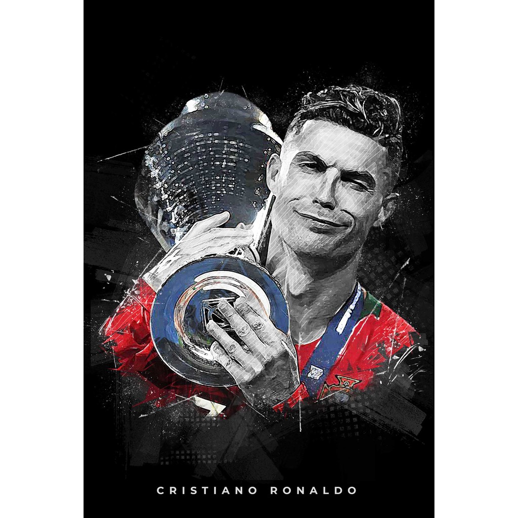 โปสเตอร์ Cristiano Ronaldo คริสเตียโน โรนัลโด Manchester United แมนเชสเตอร์ยูไนเต็ด Manu MUFC แมนยู 